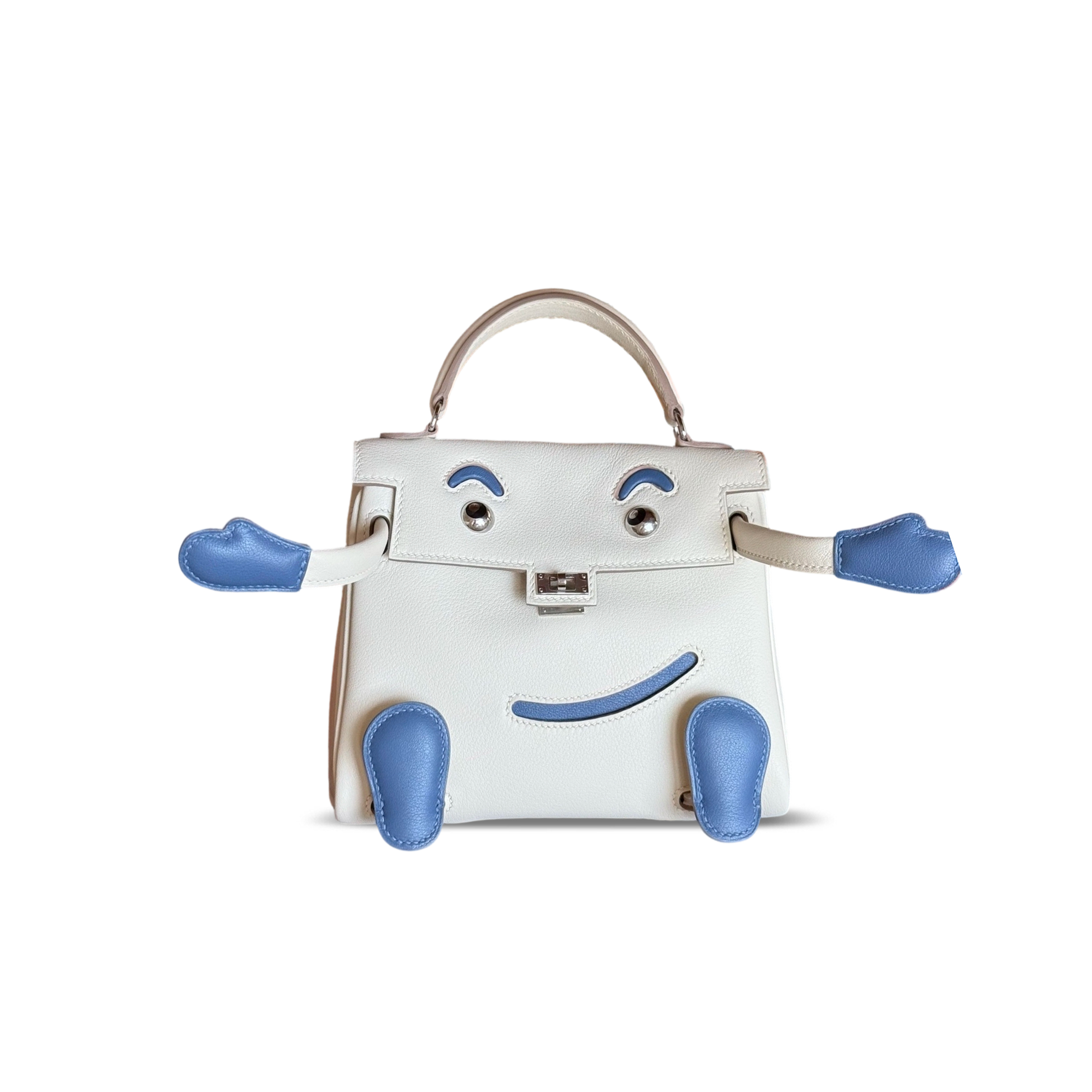 HERMÈS MASTER KELLY DOLL SWIFT PALLADIUM HARDWARE (16*12*7cm)